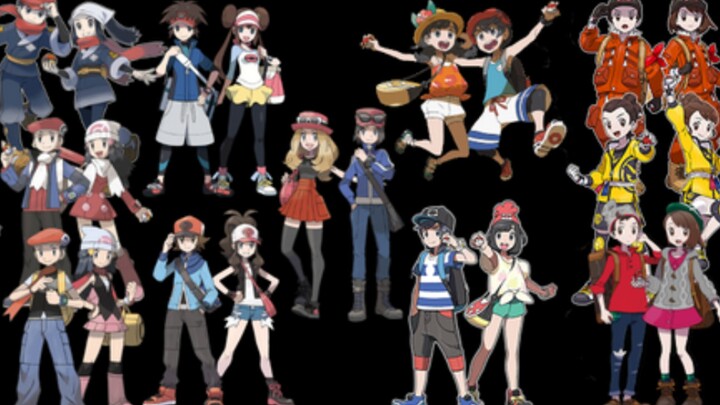 The names of the main characters in Pokémon games