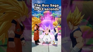 The Buu Saga in 43 seconds #dbz #goku #majinbuu #vegeta