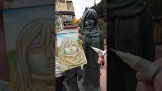 Painting MIKASA in Japan