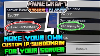 How To Make Your Own Custom IP/Subdomain For Your Server For FREE! | Create A Subdomain Minecraft PE