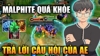 [LMHT Tốc Chiến] Trả Lời Câu Hỏi Của Anh Em - Malphite Full Tank Quá Khỏe Để Leo Rank