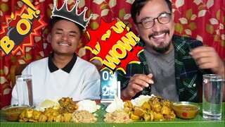 PORK AND BEEF CURRY EATING CHALLENGE || PORK WITH BEEF CURRY EATING SHOW || BEEF AND PORK MUKBANG