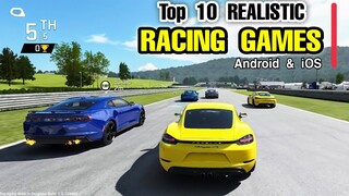 Top 10 REALISTIC Racing Games for Android & iOS | Highest Graphic Racing Games on Mobile