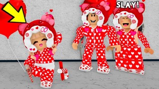 MATCHING VALENTINE AVATARS as a CUTE PLUSHIE in Roblox Murder Mystery 2!