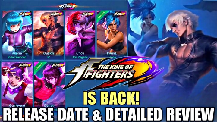 KOF SKINS ARE BACK | MOBILE LEGENDS × KOF DETAILED REVIEW