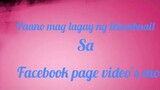 Paano mag lagay ng thumbnail sa facebook gamit Ang Android |page|