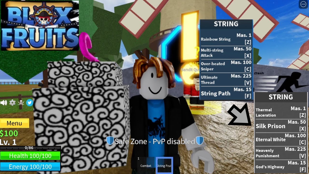 Lvl1 Noob AWAKENS RUMBLE and Pole V2(2nd form) in BLOXFRUITS 