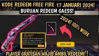 KODE REDEEM FREE FIRE TERBARU 17 JANUARI 2024 HARI INI | KODE REDEEM FF TERBARU 17 JANUARI 2024