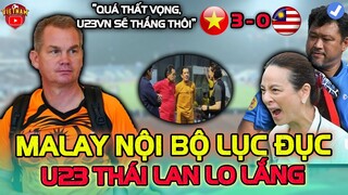 Vừa Họp Báo Xong Với U23 VN, Nội Bộ Malaysia Lục Đục Trầm Trọng Khiến U23 Thái Lan Lo Lắng