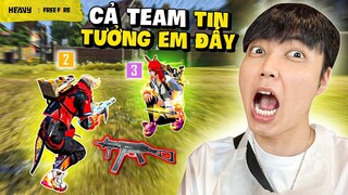 Thử Thách Luân Phiên Dùng Vũ Khí Của Từng Người Trong Team | HEAVY FREE FIRE