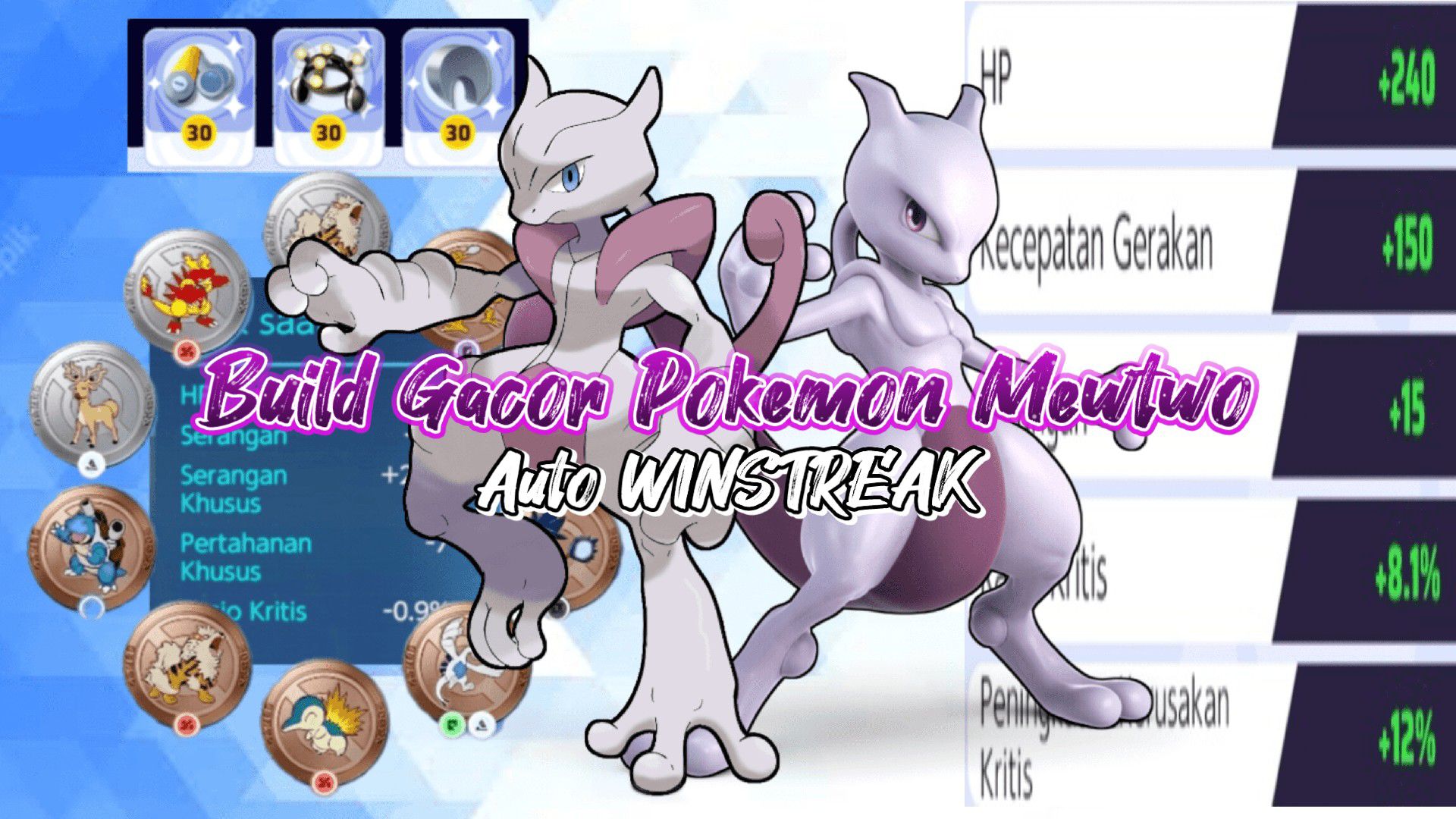 A MELHOR BUILD PRO MEWTWO Y! Pokemon Unite Mewtwo Gameplay 