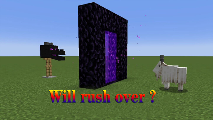 MINECRAFT- Will the goat rush over?