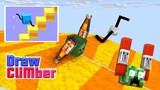 Monster School : DRAW CLIMBER CHALLENGE - Minecraft Animation