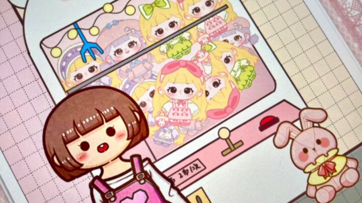 สมุดพกวาดมือ｜"Little Mochi Catch Dolls"｜เด็กน้อยที่ชอบจับตุ๊กตาอยู่ที่ไหน?