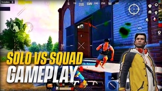 SOLO VS SQUAD GAMEPLAY PUBGM