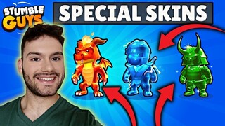 Παίζω μόνο με SPECIAL SKINS και παίρνω κορώνα! | STUMBLE GUYS