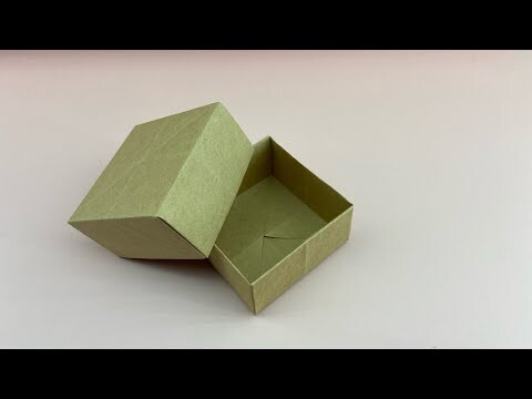 Cách làm hộp quà bằng giấy đơn giản - Paper Gift Box