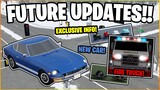 2 NEW CARS + DEPARTMENT FEATURES + EXCLUSIVE INFO + MORE!! - Roblox Greenville