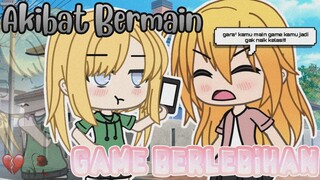 ‹Akibat Bermain Game Berlebihan🎮›||Gacha Life Mini Movie Indonesia🍒||