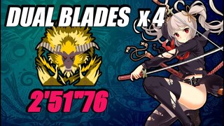 FURIOUS RAJANG AGAINST 4 BEYBLADES | MHW: IB - 6★All that Glitters is Furious -4P Dual Blades -