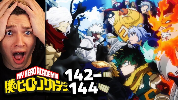 THE FINAL BATTLE!! My Hero Academia Episode 142, 143, 144 REACTION!