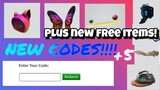New Codes For The Hat And Butterfly Wings And More!