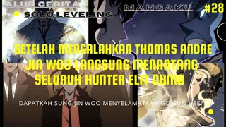 Jin woo menantang semua hunter di dunia. OVERPOWER!!! ALUR CERITA ANIME MANHWA SOLO LEVELING!! #28