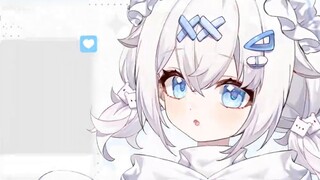 [live2d free/mass sale model] Water-colored angel cream bear with many buttons, including vb size ch