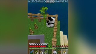 Có ai cho tui biết con gấu trúc nó bị gì không ? .___. đang chơi thấy nó cứ... :v 🤣🤣 minecraft