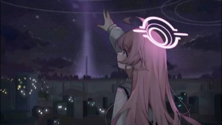 You found Hoshino on the rooftop railing...