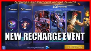 NEW RECHARGE EVENT - GET NEW SKIN AND EMOTE 🟢 MLBB