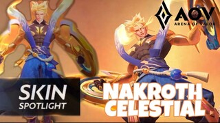 AOV SKIN BARU NAKROTH CELESTIAL THUNDERBRINGER | ARENA OF VALOR | LiênQuân | ROV | 傳說對決