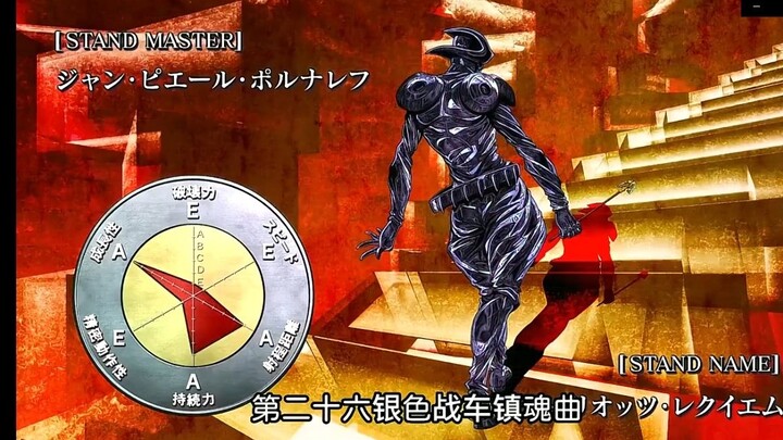 JOJO替身盘点银色战车镇魂曲