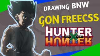 DRAWING BNW  GON FREECSS [ HUNTER X HUNTER ] -VannArt