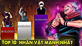 Top 10 Nhân Vật Mạnh Nhất Jujutsu Kaisen _ Itadori Yuji Chỉ Top 7