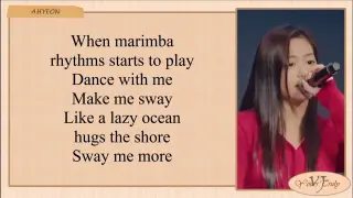 AHYEON (BABYMONSTER) 'Sway With Me' Lyrics