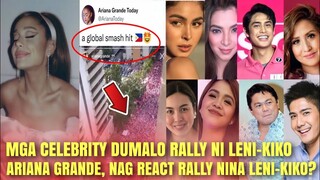 VIRAL ngayon! Pop star nasi Ariana Grande nag REACT sa campaign Rally nila LENI AT KIKO"