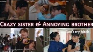 Kdrama_Siblings_Fight_Crazy_Sister_and_Annoying_brother🤣🤪