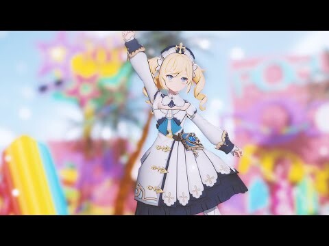 【Genshin Impact MMD】 Barbara / Greenlights Serenade グリーンライツ・セレナーデ 【4K 原神】