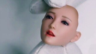 I8toys "小 NANA" 1/6 patung kepala wanita dengan bola mata bergerak + demonstrasi fisik lidah bergera