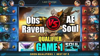 Game1 Aether Soul VS Obsidian Raven | MPL PH S3 Open Qualifiers