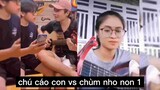 Chú cáo con vs chùm nho non 1