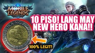 10 PISO MO GAWEN NATEN NEW HERO MO! LEGIT 100% MOBILE LEGENDS