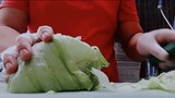 shredded lettuce with B-roll shot