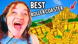 WHO CAN BUILD BEST ROLLERCOASTER IN MINECRAFT Gaming w/ The Norris Nuts