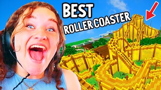 WHO CAN BUILD BEST ROLLERCOASTER IN MINECRAFT Gaming w/ The Norris Nuts