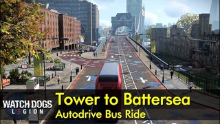 Tower of London to The Battersea | Watch Dogs: Legion autodrive bus ride