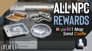 LifeAfter: ALL NPC REWARDS in Hope101 and Sand Castle Map