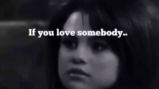 If you love somebody set them free...