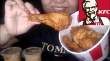 ASMR KFC CHICKEN BUCKET//NO TALKING//MUKBANG